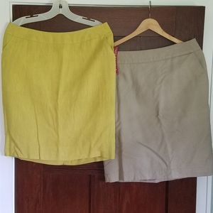 Two pencil skirts